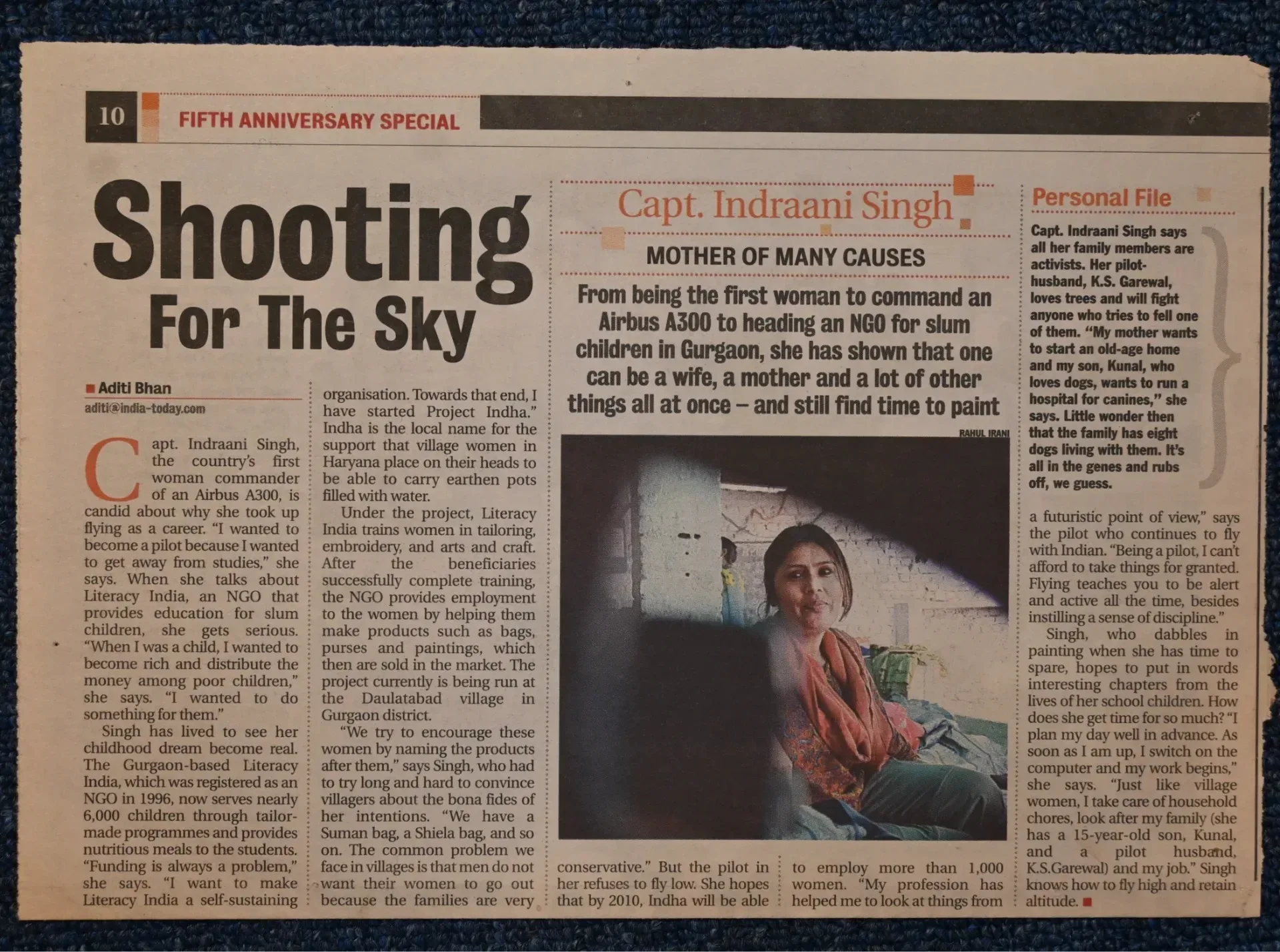 Shooting For The Sky- India Today 